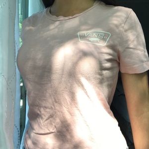 Pastel Pink VANS Tee